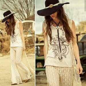 Spell and the Gypsy Buffalo Skull Floral Tank Top
